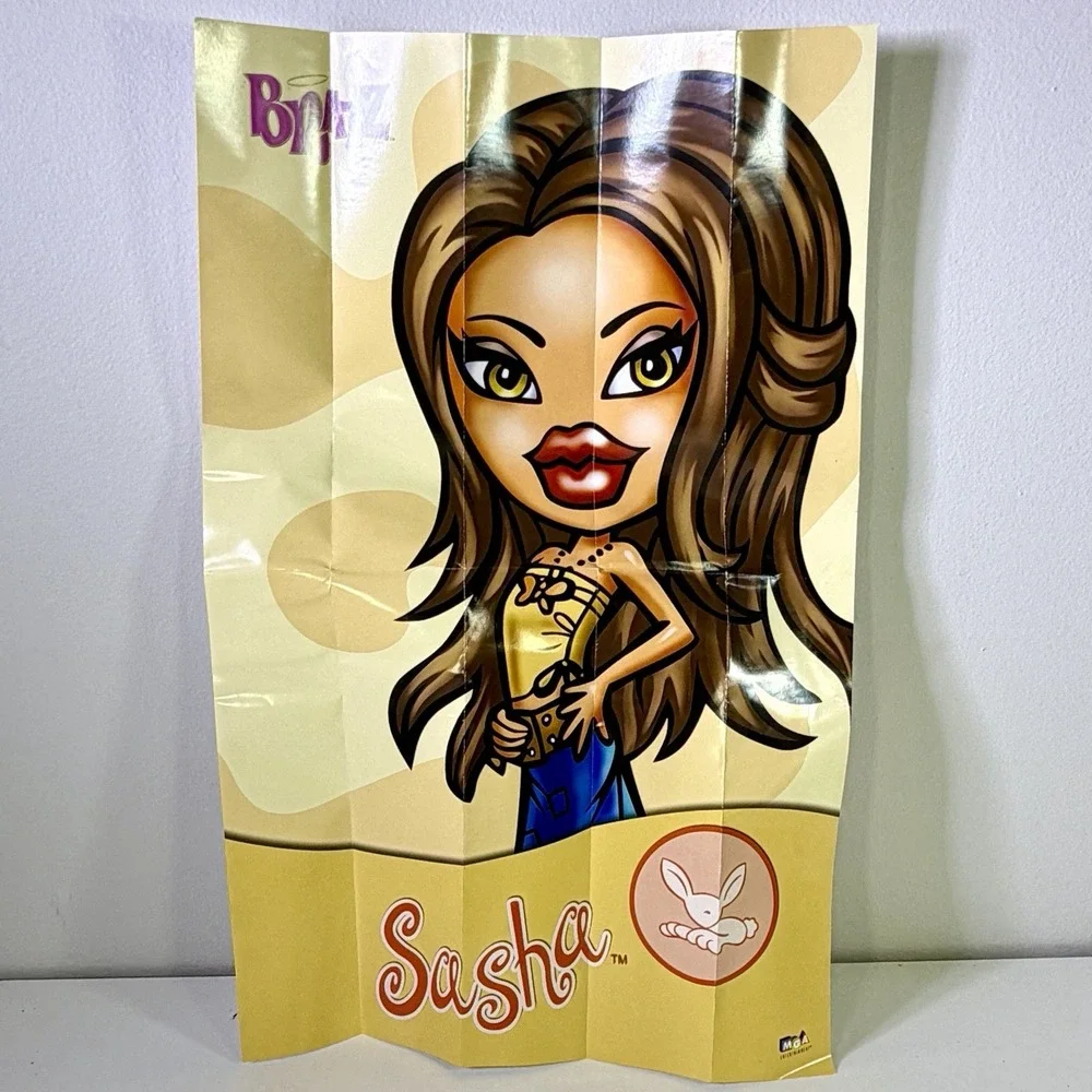VTG Bratz Strut It Sasha Doll 2002 MGA COMPLETE Outfit Accessories Poster